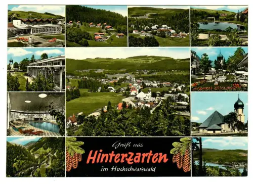 AK Hinterzarten, Panorama, Kirche - 10477