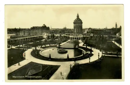 AK Mannheim, Friedrichsplatz mit Wasserturm, 11565