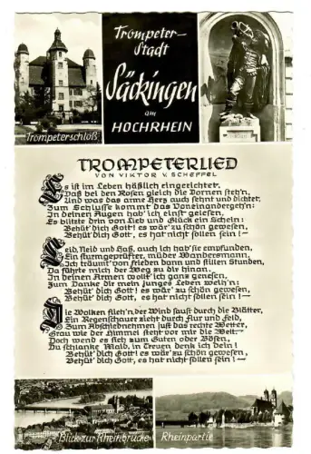 AK Säckingen, Liedkarte, 10351