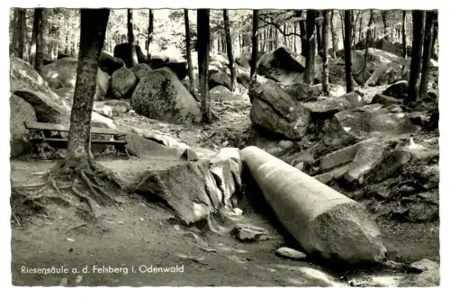 AK Felsberg Odenwald, Riesensäule a.d. Felsburg, 11006