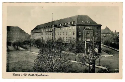 AK Herne Westfalen Städtische Sparkasse, 10737