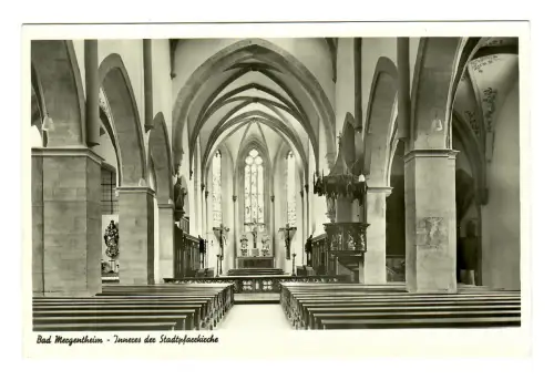 AK Bad Mergentheim, Inneres der Stadtpfarrkirche, 11359