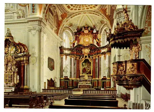 AK Walldürn im Odenwald, Wallfahrtsbasilika St. Georg, Altar - 10465