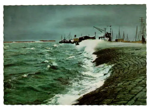 AK Norden,  Norddeich, Sturmflut, 11402
