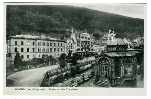 AK Wildbad, Partie an der Trinkhalle, 10675