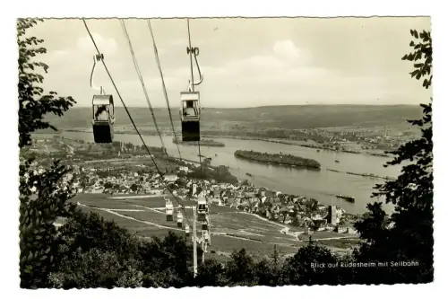 AK Rüdesheim, Teilansicht von der Seilbahn, 11508