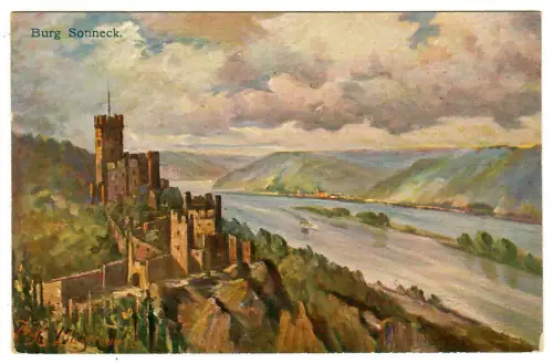 AK Niederheimbach, Burg Sonneck/ Sooneck, 11070