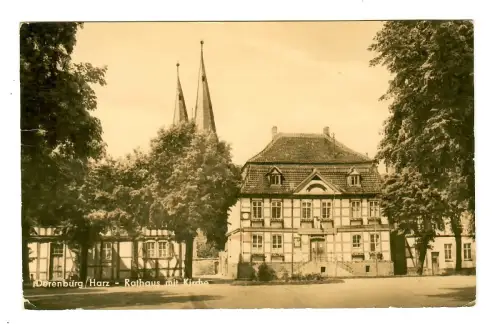 AK Derenburg, Rathaus mit Kirche, 11479
