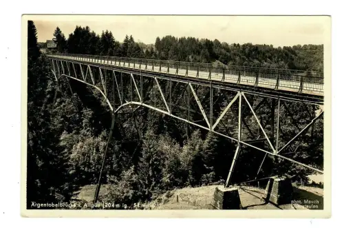 AK  Grünenbach, Argentobelbrücke, 11658
