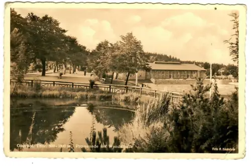 AK Oberhof Promenade mit Wandelhalle, 10721