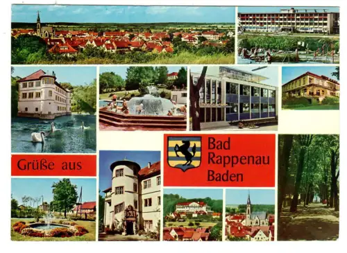 AK Bad Rappenau, Panorama, Parkanlagen, 10991