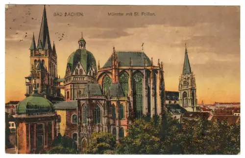 AK Aachen Münster mit St. Foillan - 10330