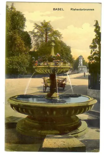 AK Basel, Riehentorbrunnen, 10615