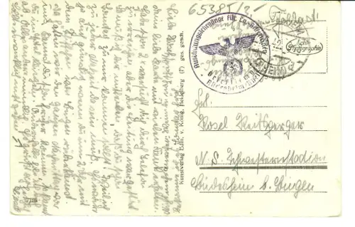 AK Rüdesheim, Teilansicht mit Rhein, 11509