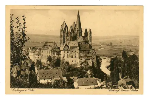 AK Limburg an der Lahn, Blick auf Dom und Schloß, 12115