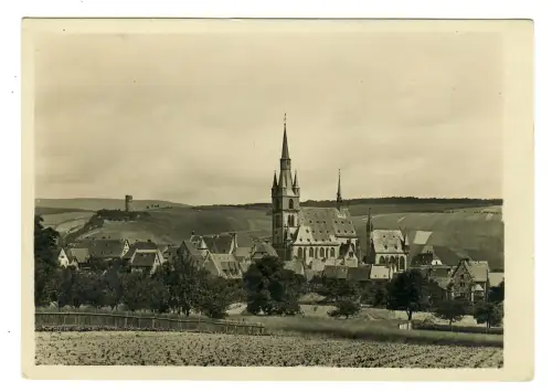 AK Kiedrich, Teilansicht mit Pfarrkirche, 12120