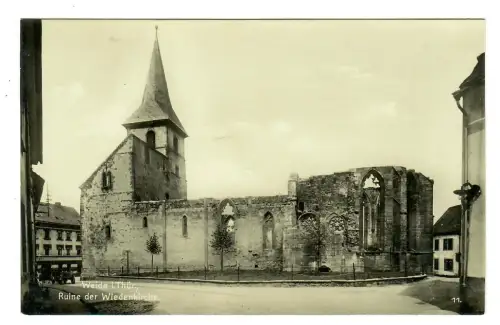 AK Weida, Wiedenkirche Ruine, 12134