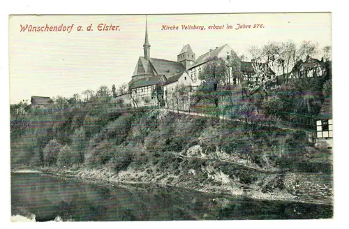 AK Wünschendorf  / Elster, Kirche Veitsberg, 12137