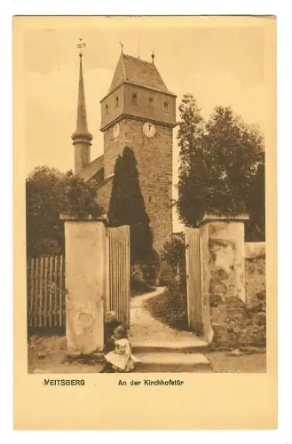 AK Veitsberg, Berga-Wünschendorf, An der Kirchhofstür, 12141