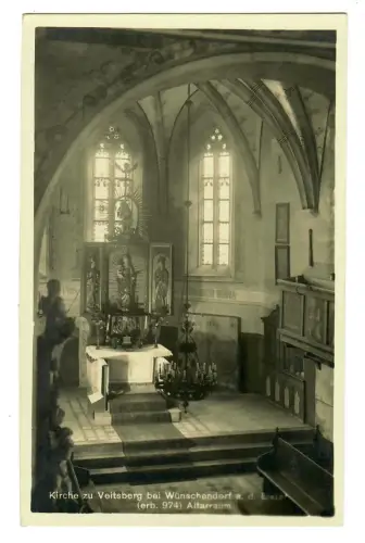 AK Veitsberg, Berga-Wünschendorf, Altarraum der Kirche, 12144