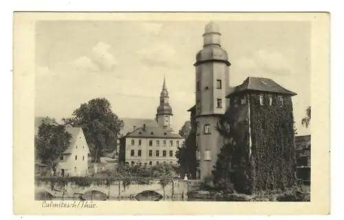AK Culmnitzsch, Partie mit Schloß und Kirche, 12148