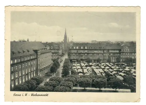 AK Herne, Wochenmarkt, 11742