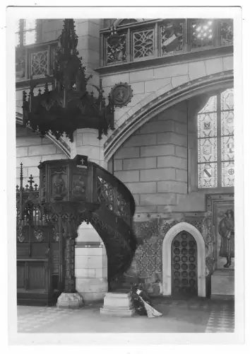 AK Wittenberg, Schloßkirche Kanzel mit Luthergrab, 11109