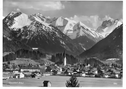 AK Oberstdorf Allgäu, Panorama, 11121