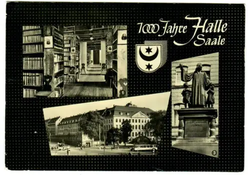 AK Halle, 1000 Jahre Halle Saale 1961, 10854