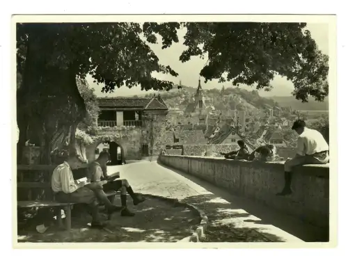 AK Tübingen, Blick vom äußeren Hof auf die Stadt, 11621