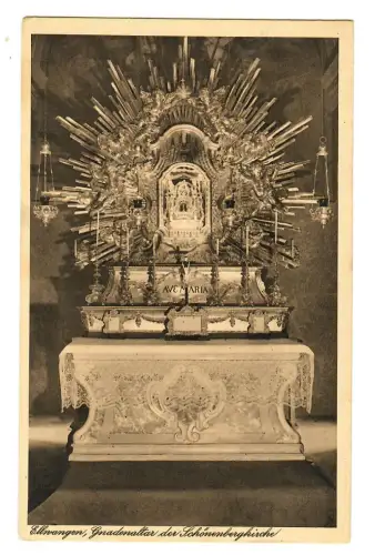 AK Ellwangen, Schönenbergkirche Gnadenaltar, 11645