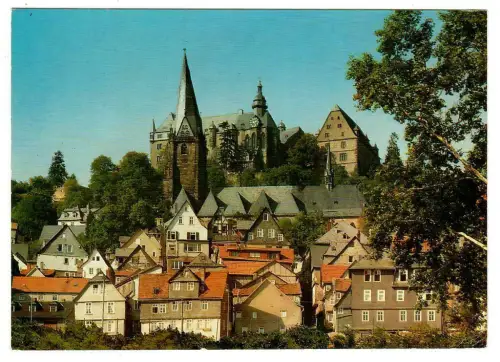 AK Marburg, Blick zum Schloß, 10246