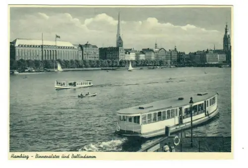 AK Hamburg - Binnenalster und Ballindamm, 10143