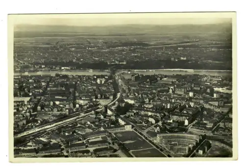 AK Ludwigshafen, Panorama, Luftbild Lufthansa AG, 11502