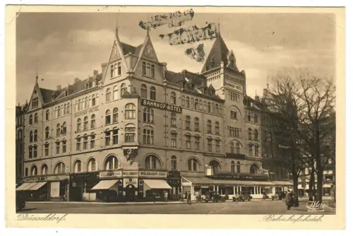 AK Düsseldorf, Bahnhof-Hotel, 10583