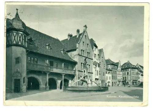AK Kolmar, Colmar Elsass, Kaufhausplatz, 10988