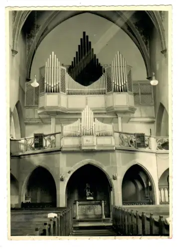 AK Mosbach, Stadtkirche Innenansicht, 11754