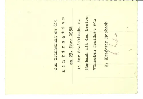 AK Mosbach, Stadtkirche Innenansicht, 11754