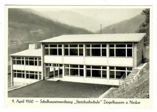 AK Heidelberg Ziegelhausen, 1. April 1960 Einweihung Steinbachschule, 11752