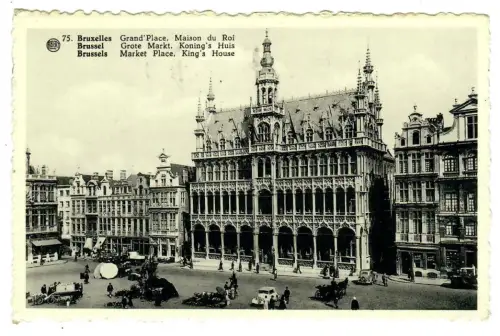 AK Brüssel, Marktplatz, Königs Haus, 10671
