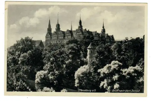 AK Merseburg, Blick nach dem Schloß, 10814