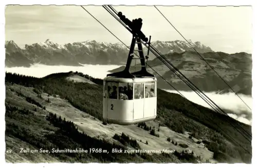 AK Zell am See Schmittenhöhe, Blick zum steinernen Meer - 10344