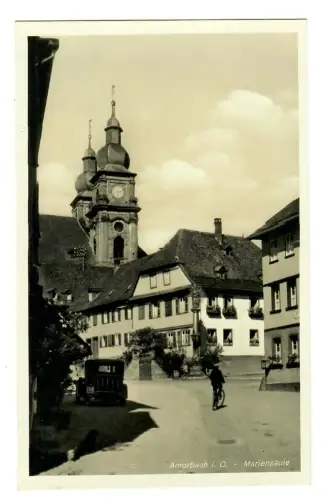 AK Amorbach, Mariensäule mit Kirche, 11537