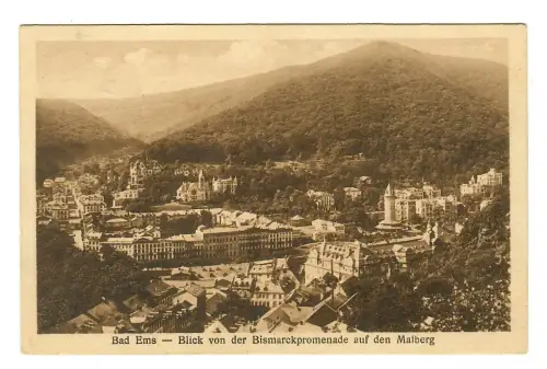 AK Bad Ems, Teilansicht mit Blick von der Bismarkpromenade, 11773