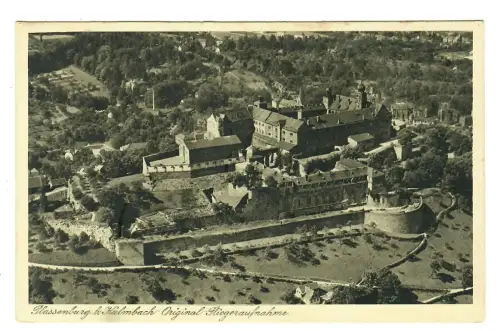AK Kulmbach, Hassenburg, original Fliegeraufnahme, 11819
