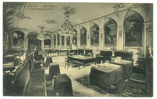 AK Lübeck, Rathaus, Audienzsaal des Senats, 11235