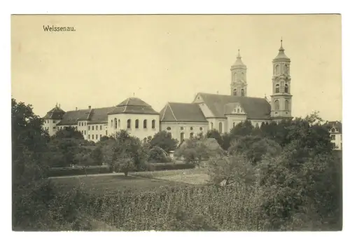 AK Weissenau, Teilansicht mit Kirche, 11789