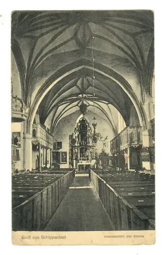 AK Schippenbell, Kirche Innenansicht, 11770