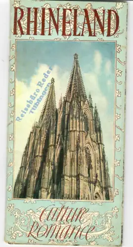 Reisepospekt Rheinland, Rhineland, sightseeing culture romance, 1950er, 431
