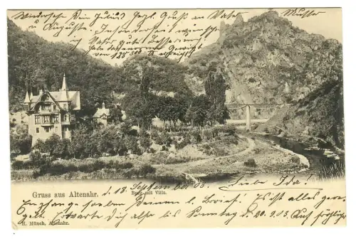 AK Altenahr, Burg Are und Villa, 11200